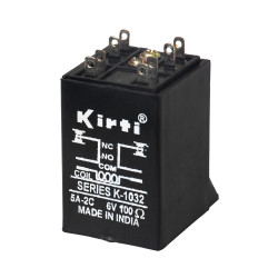 Kirti 6V 5A Double Contact (DC) Electromagnetic Relay – Pack of (2 Pcs)
