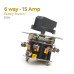 Rotary switch Kirti 1 Pole 6 Way 15A  for Stabilizer