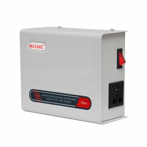 Step Down Auto wound 750 w 220 to 110v Maxine  Power Voltage Convertor Transformer for US Appliances Used in India