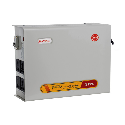 Step Down Auto wound 220 to 100v Maxine voltage converter for Japan product to be used in India 100% copper winding with Toroidal Technology with 4 output socket 3000w