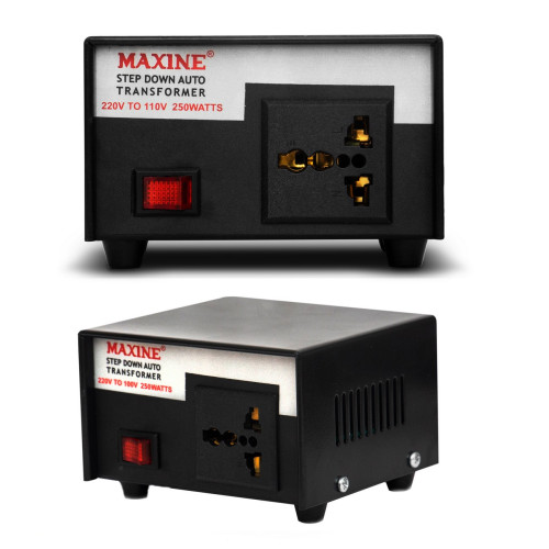 Step Down 250W 220V to 110V Maxine Auto Wound Voltage Converter | For US Products in India
