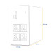 Step Down 3000W 220V to 110V Maxine Toroidal Auto Wound Voltage Converter with 4 Sockets | For US Products in India
