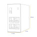 Step Down 5000W 220V to 100V Maxine Toroidal Auto Wound Voltage Converter with 4 Sockets | For Japan Products in India