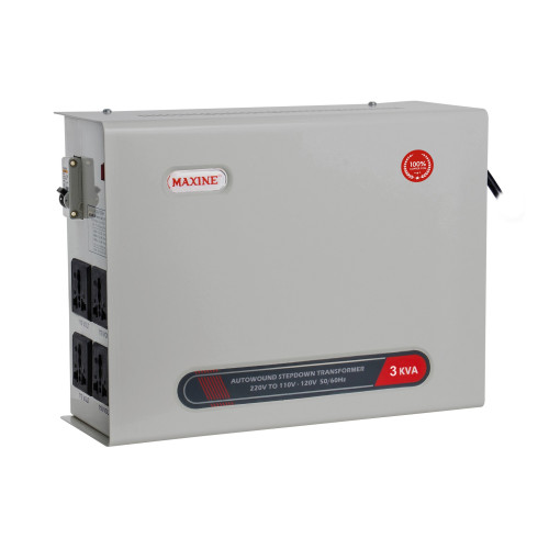 Step Down Auto wound 220 to 110v Maxine voltage converter for USA product to be used in India 100% copper winding with Toroidal Technology with 4 output socket 3000w
